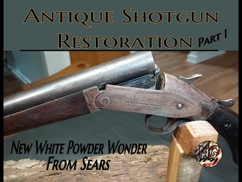 A new restoration project arrives in the garage - a very early 1900s New White Powder Wonder 12ga