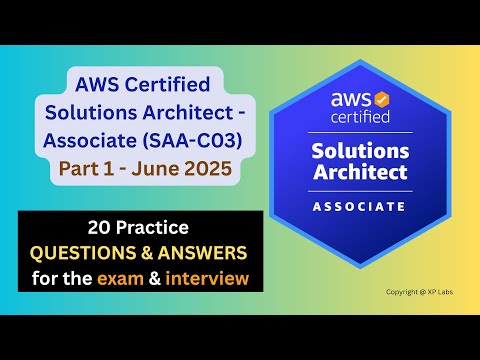 AWS Solutions Architect Associate [Practice Questions] for the exam and interview (P1 June 2025)