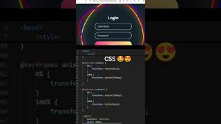 First Web Design with HTML CSS & JS🤩#coding#webdevelopment#python#htmlcssjavascript #htmltutorial