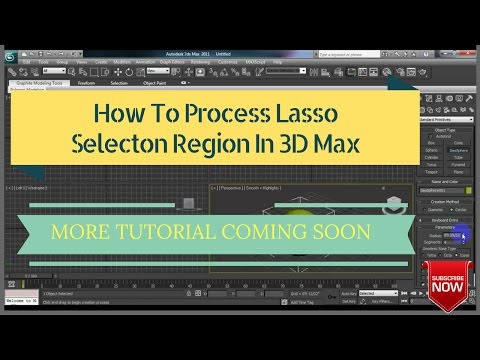 How To Process Lasso Selecton Region In 3D Max