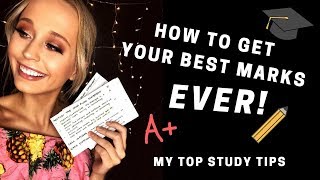 MY TOP STUDY TIPS | How to get your best grades EVER!
