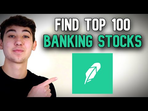 Where to Find The Banking Stocks on Robinhood in 2022