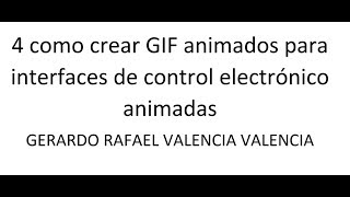 4 how to create animated GIF for animated electronic control interfaces