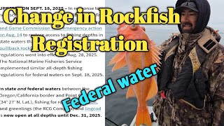 New Rockfish Regulation for Federal water: Great day fishing with my brother.