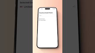 🌟 Master SwiftUI: Build a Comprehensive Country Code Picker 🇺🇸🌍 🌟