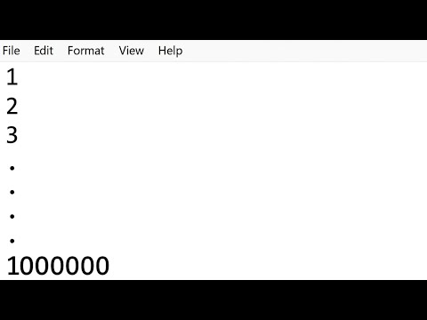I Typed To 100,000 In Notepad ;)