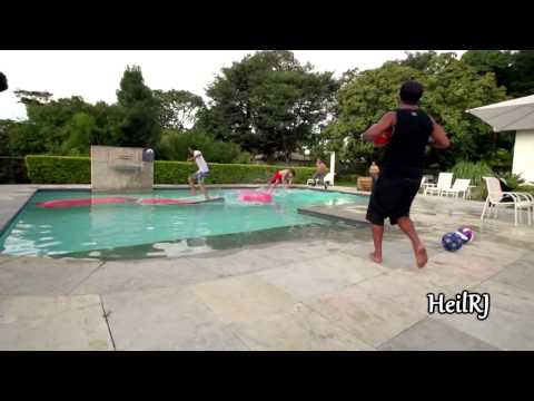 Ronaldinho Kicking The Ball At People's Heads