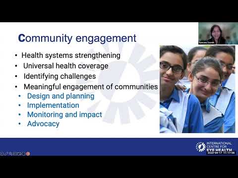 Community Eye Health Journal - Cataract and Community Engagement Webinar
