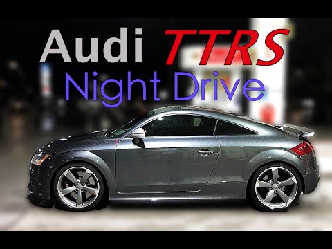 I take my MANUAL Audi TT RS for a rip at night, with induction noises!