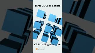 Three JS Cube Animation || #animation #css #loading #coding #softwareengineer #threejs #shorts