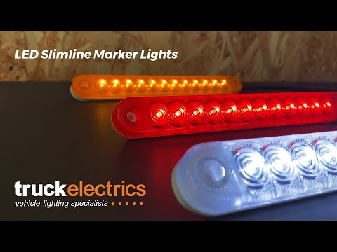 LED Long Slim Marker Lamps for Truck Perimeter Kits