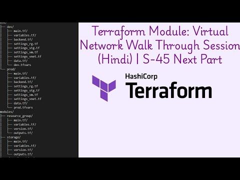Walk through Session: Virtual Network  -Terraform Module (Hindi) | S-45 Next Part