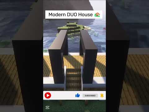Minecraft ULTIMATE Modern DUO House 🏡🏡✨ #minecraftbuilding  #minecrafttutorial