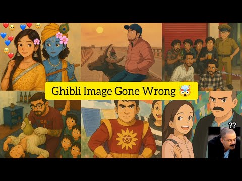 The Unexpected Side Of Ghibli Trends || Ghibli Image Reality 😂 || #ghibli #ghibliart #ghiblistyle