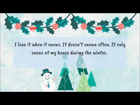 Story 6: It Is A Snowy Day - Learning Basic English Stories with #GinheoSchool
