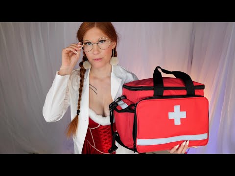 Doctor ASMR | Mrs Clause gives You a Close-up Examination 🧑‍🎄 4K