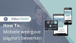 Pagina's bewerken en optimaliseren voor mobiele weergave