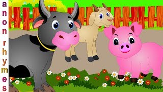 Animation English Nursery Rhymes & Songs For Children | Farm Animals Finger Family | Nursery Song