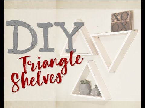 DIY Triangle Shelves