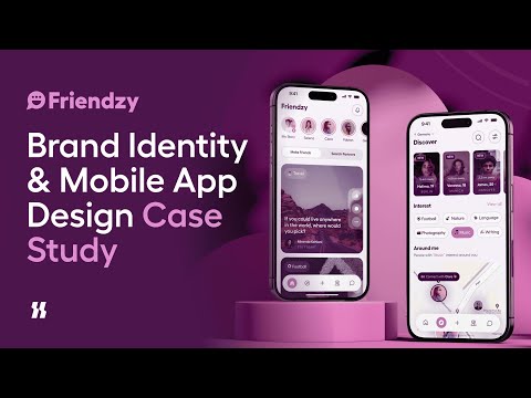 UI/UX Design for Startups: Friendzy App Case Study (Branding + Mobile App)