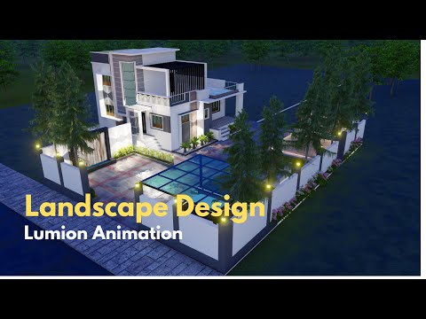 Garden Design || Modern Landscape Design || Landscaping ideas || Lumion animation