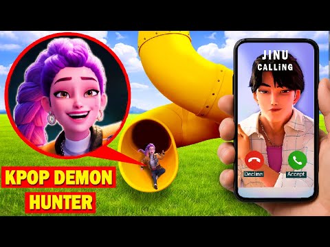 CAUGHT on DRONE: Slide Monster Interrupts Jinu & Rumi's Date! (Unexpected Call ☎️)