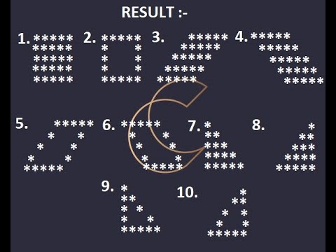 How To Make Star Pattern In C Language. || Pattern Part:-7