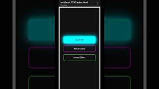 Simple neon effect buttons with... #csseffect #fscss #frontend #webdesign