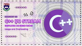 Manipulator & IOS Member Function || Input Output Stream || C++ Basic || IIUC Final Exam