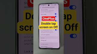 double tap screen on off oneplus #techtricks #techshorts