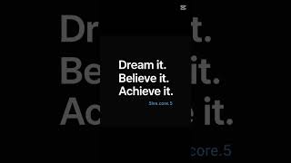Dream. Believe. Achieve | Daily Motivation