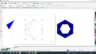 Corel Draw Tips & Tricks 3D shape with the Polygon tool 6 sides
