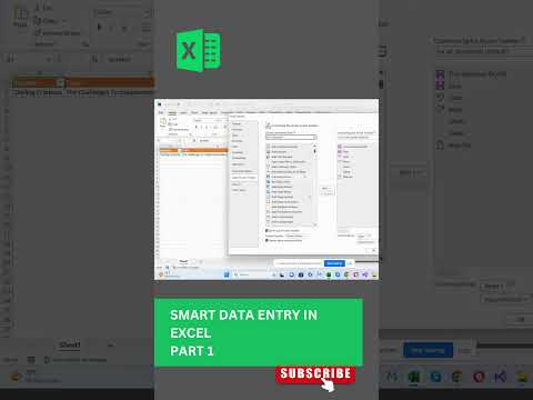 Smart Data Entry In Excel: Part 1