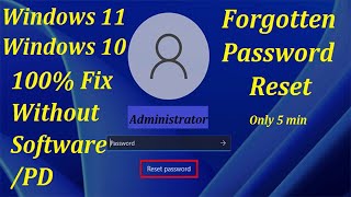 How To Reset Password Windows 10/11 Without Software Hindi