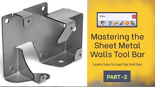 CATIA V5 Sheet Metal Tutorials Part-2 | Walls Toolbar-SheetMetal parameters, Wall, Wall on Edge.etc,