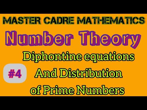 Diphontine equations and Distribution of Prime Numbers master cadre Mathematics (Punjab) Part-4