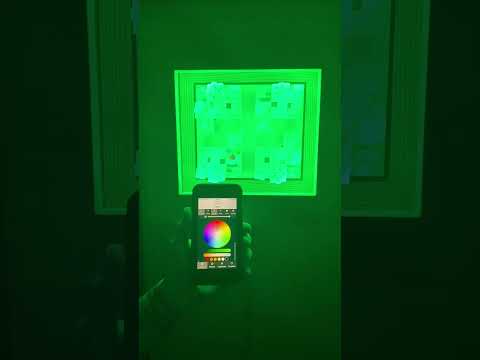 Colour mixing Light #sculpture - #geometricart #lightart #newmediaart #smartlighting #interactiveart