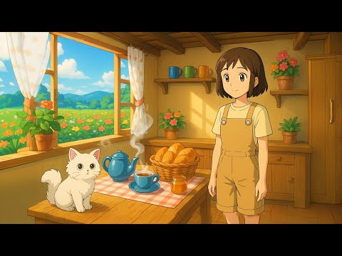 Quiet Morning in a Cozy Village | Steam Rising, Bread Baking and Relaxing ASMR