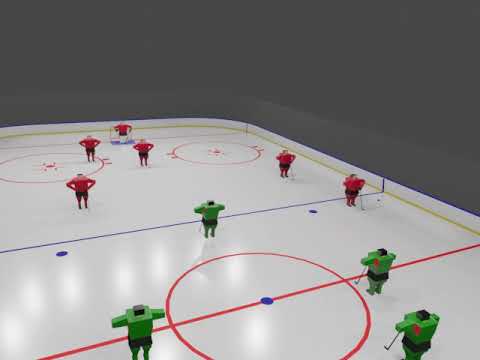 Drill 4 Lead passing rink view