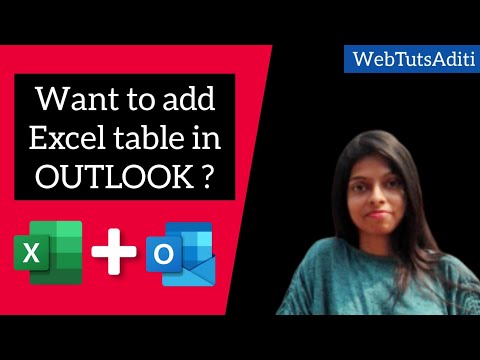 EXCEL Tricks | Excel table in Outlook | Outlook Tricks | Embed Excel table in Outlook