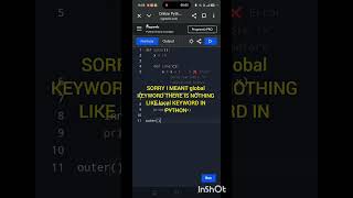 Python Scopes, Global KEYWORD, nonlocal KEYWORD 