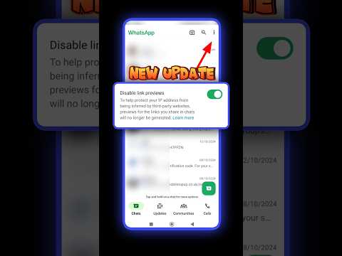 WhatsApp disable Link preview