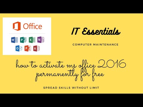how to activate Ms Office 2016 for free permanently without keys