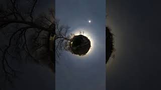 2024 Solar Eclipse Tiny Planet Timelapse #solareclipse #eclipse2024