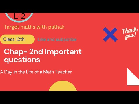 L-2 class 12th math chapter 2 important questions ||  Inverse trigonomentry function
