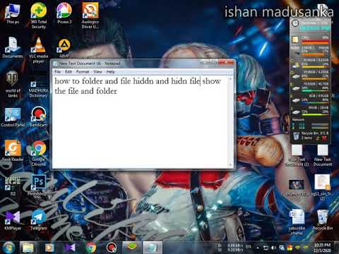how to folder and file hiddn and unhiddn file show the file and folder