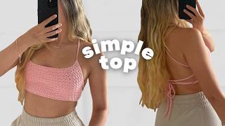 Crochet Simple Top Tutorial (not see through ) | Any Size