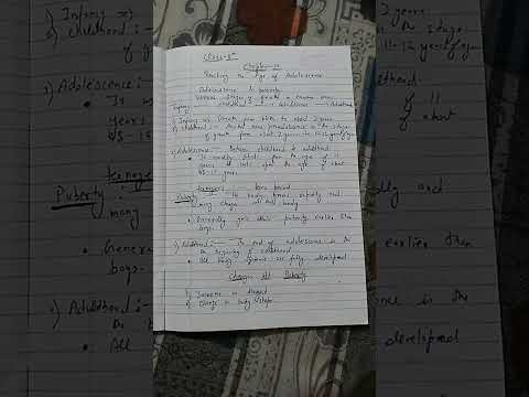 class 8 science ctet  notes |Reaching the age of Adolescence  |various stages of growth |puberty