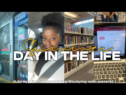 SUMMER DAY IN MY LIFE 🚗| productive, library, family time, good eats and more