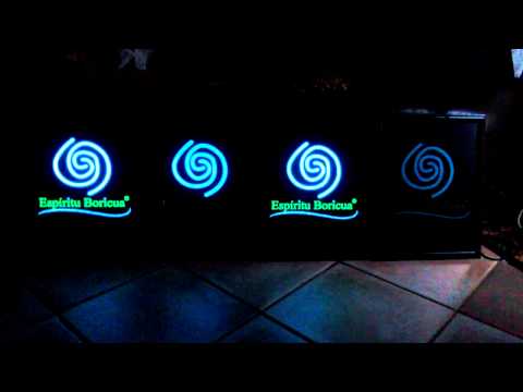 Espiritu Boricua Electroluminescent Poster (created by jglowtech.com for OOF, Inc)